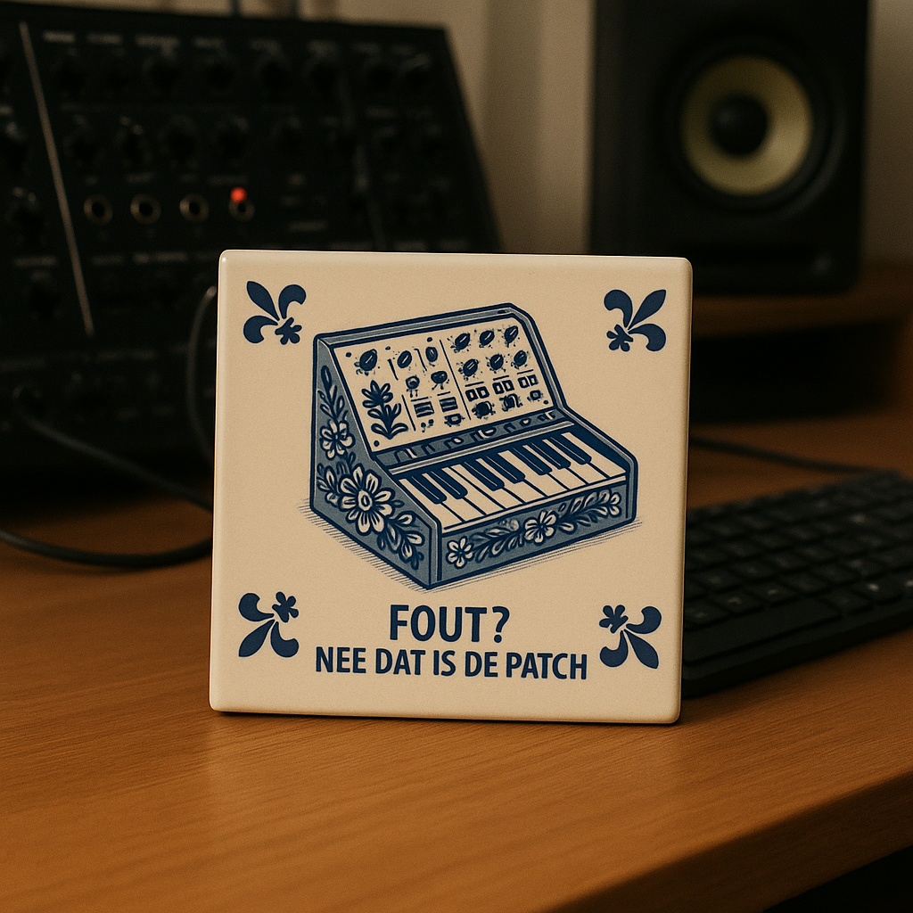 Synthesizer – Falsch? Nein, das ist der Patch – Delft Blue Tile with Humor