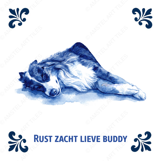 Tegelontwerp Buddy - Rust zacht lieve Buddy