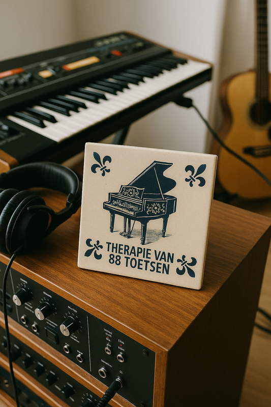 Piano - Therapie van 88 toetsen - Delfts Blauwe Tegel Met Humor