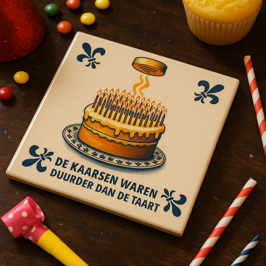 Geburtstag – Die Kerzen waren teurer als die Torte – Delfter Blau mit Humor