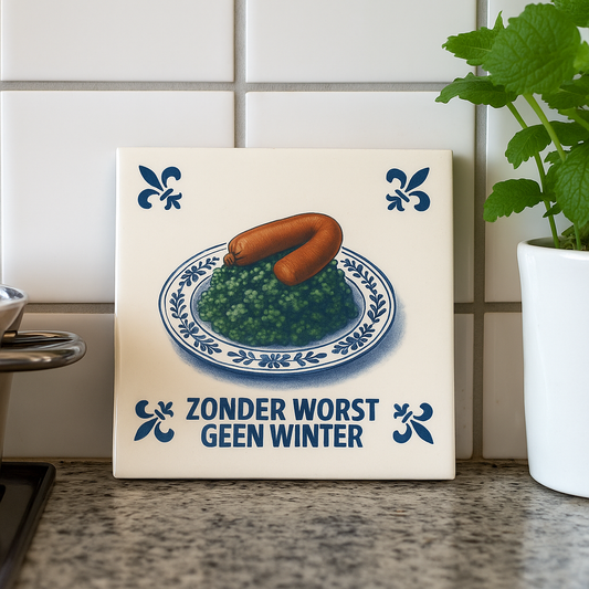 BOERENKOOL MET WORST - Delfts Blauw Met Humor