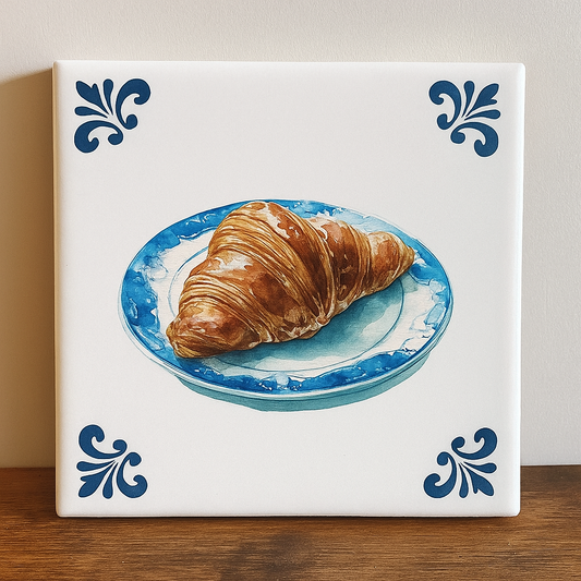 Croissant in Delfts Blauw