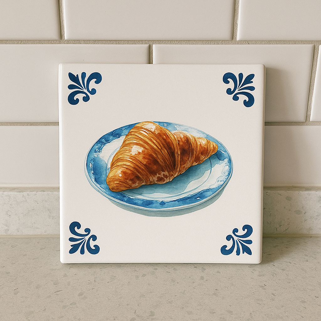 Croissant in Delfts Blauw