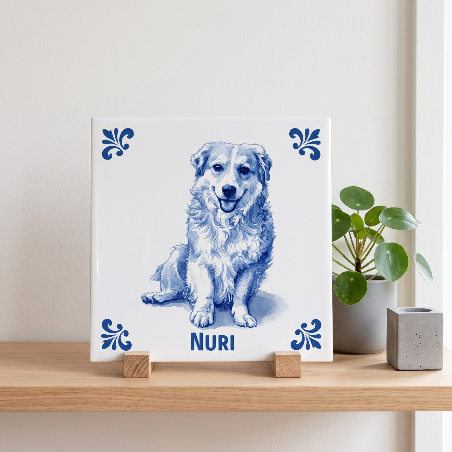 Delfts blauw tegelontwerp Nuri