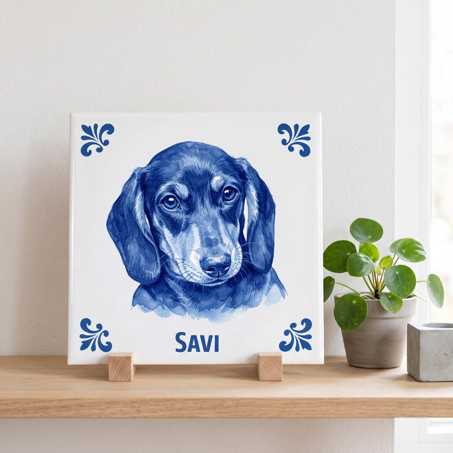 Delfts blauw tegelontwerp Savi