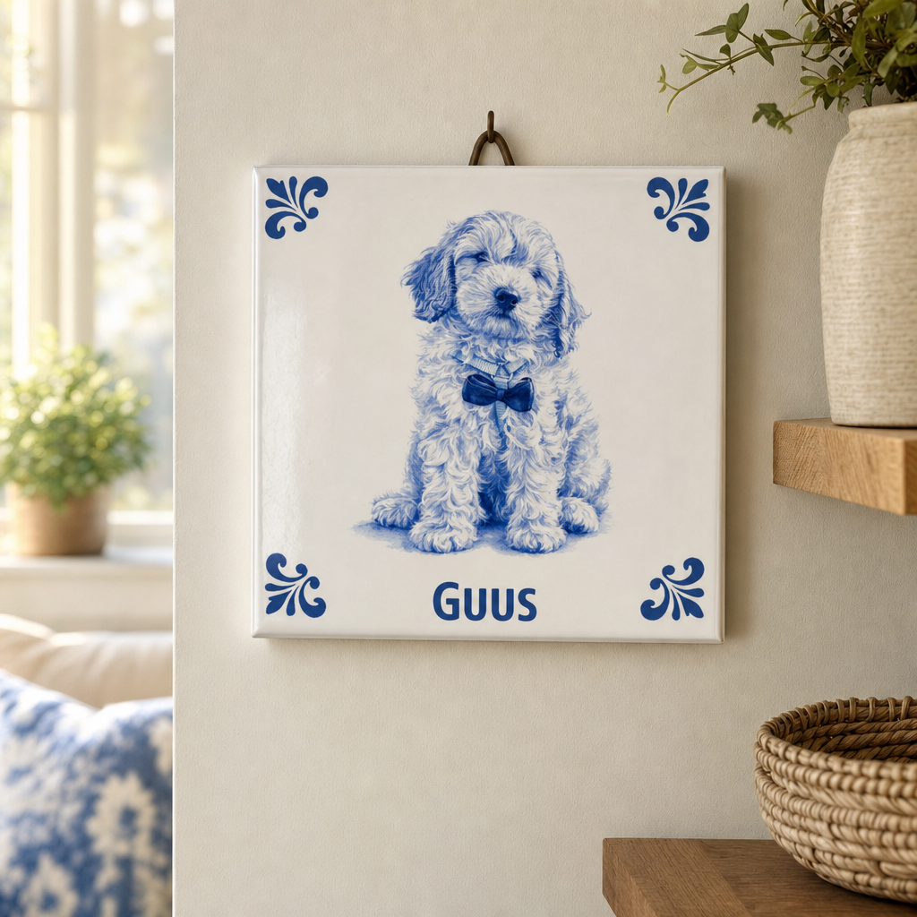 Delft Blue tegel Guus AT1397