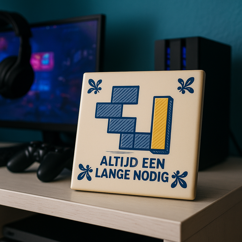 Tetris – Immer ein langes Stück nötig – Delfter Blaue Fliese