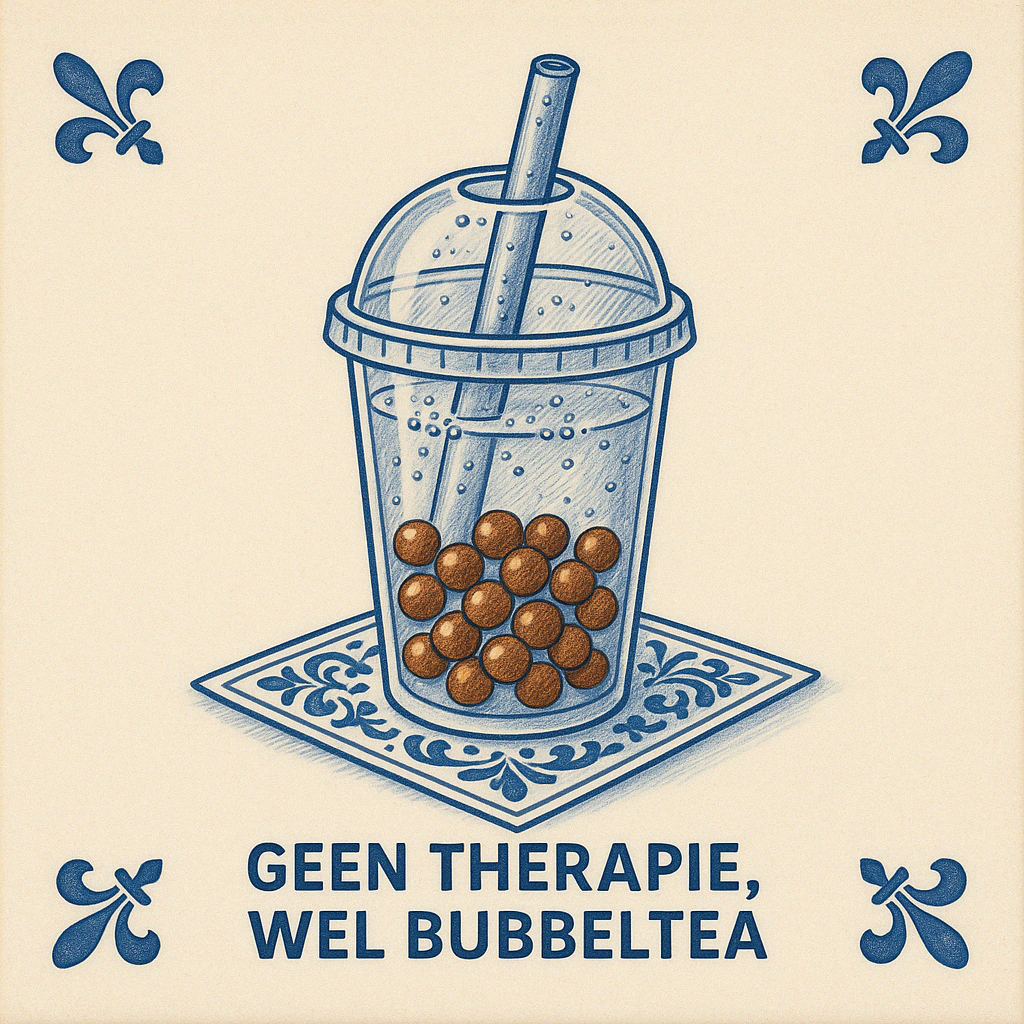 Keine Therapie, aber Bubble Tea – Delfter Blaue Fliesen