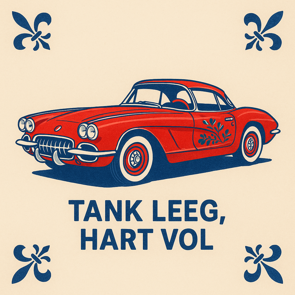 Chevrolet Corvette - Delft Blue Tile with Humor