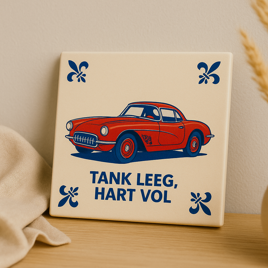 Chevrolet Corvette - Delft Blue Tile with Humor