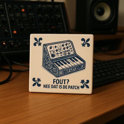 Synthesizer – Falsch? Nein, das ist der Patch – Delft Blue Tile with Humor