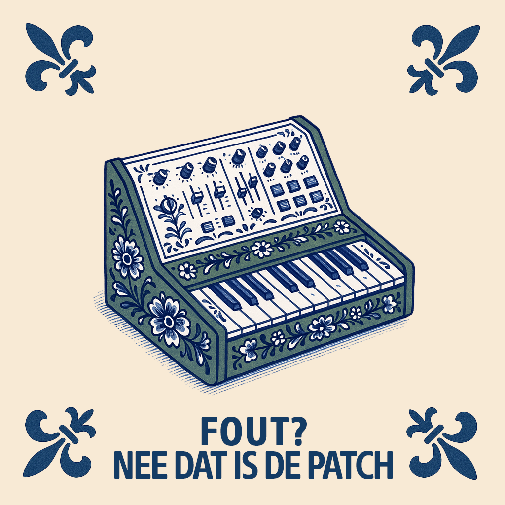 Synthesizer - Wrong? No, that's the patch - Delft Blue Tile with Humor