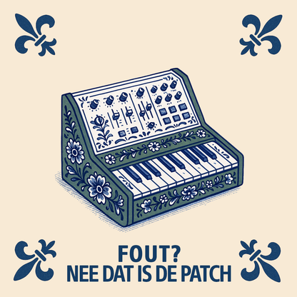 Synthesizer – Falsch? Nein, das ist der Patch – Delft Blue Tile with Humor
