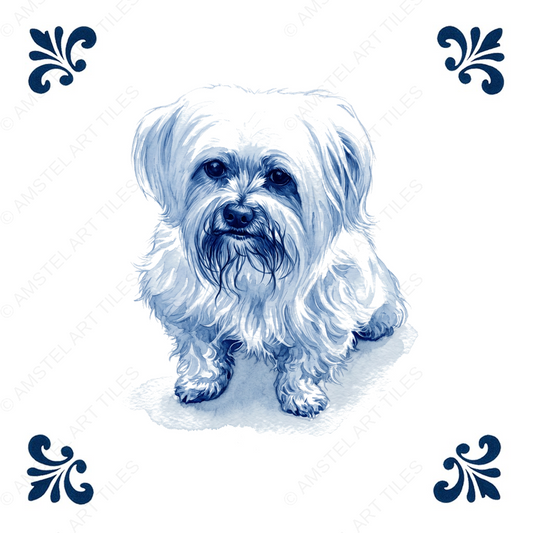 Tegelontwerp Boy - Delfts blauw