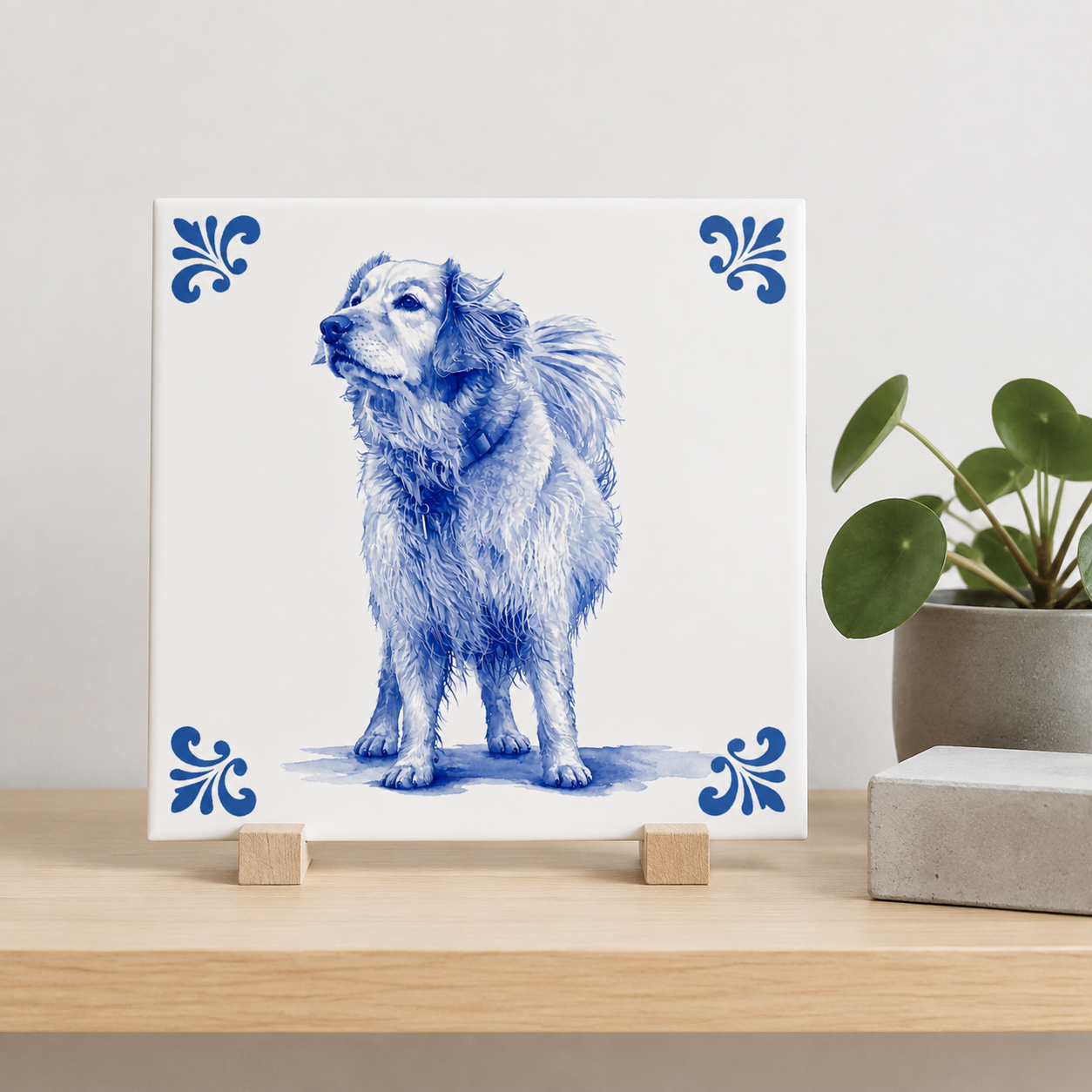 Tegelontwerp Alexandra klassieke Delfts Blauwe versie
