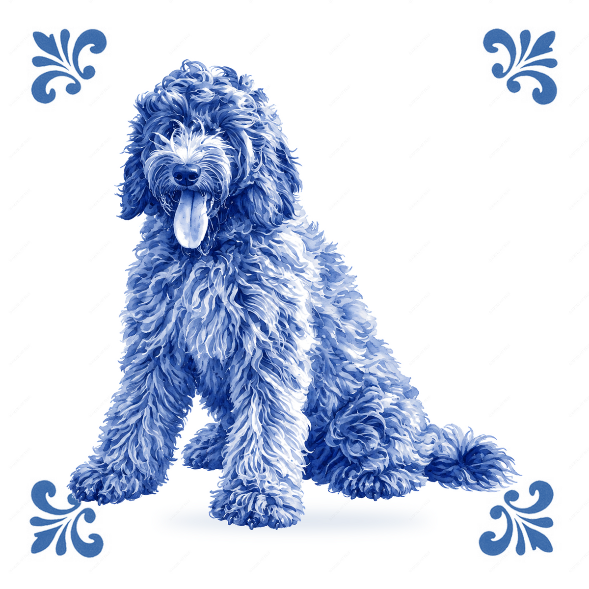 AT1925 tegelontwerp hond