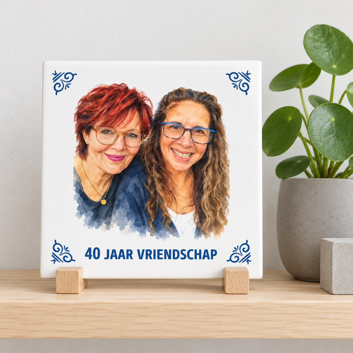 Tegelontwerp 40 jaar vriendschap AT1941