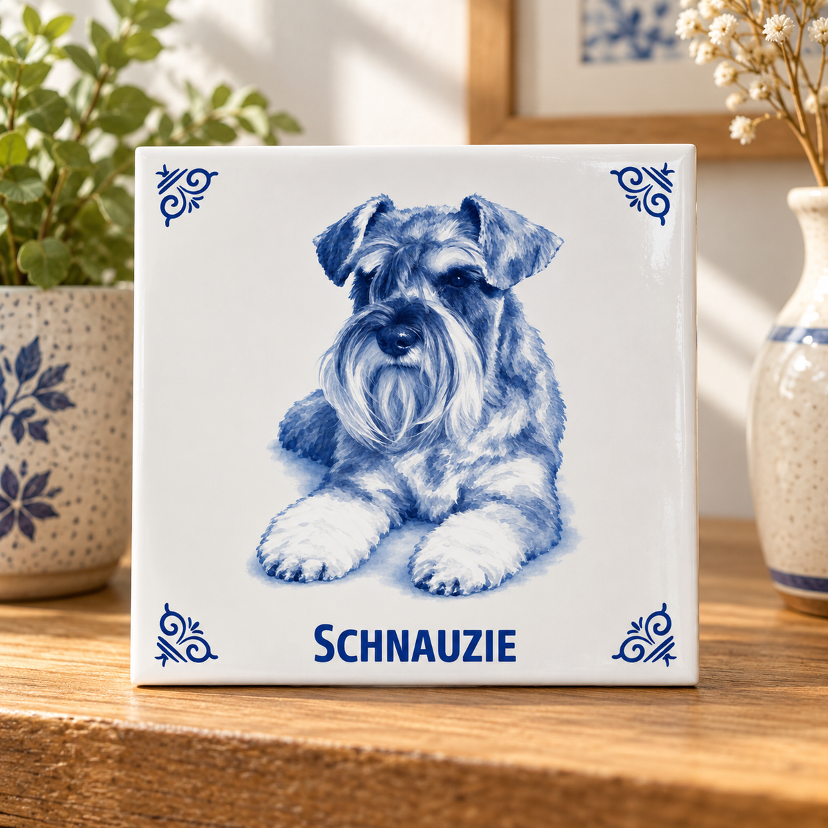 Tegelontwerp Schnauzie AT1999 lifestyle