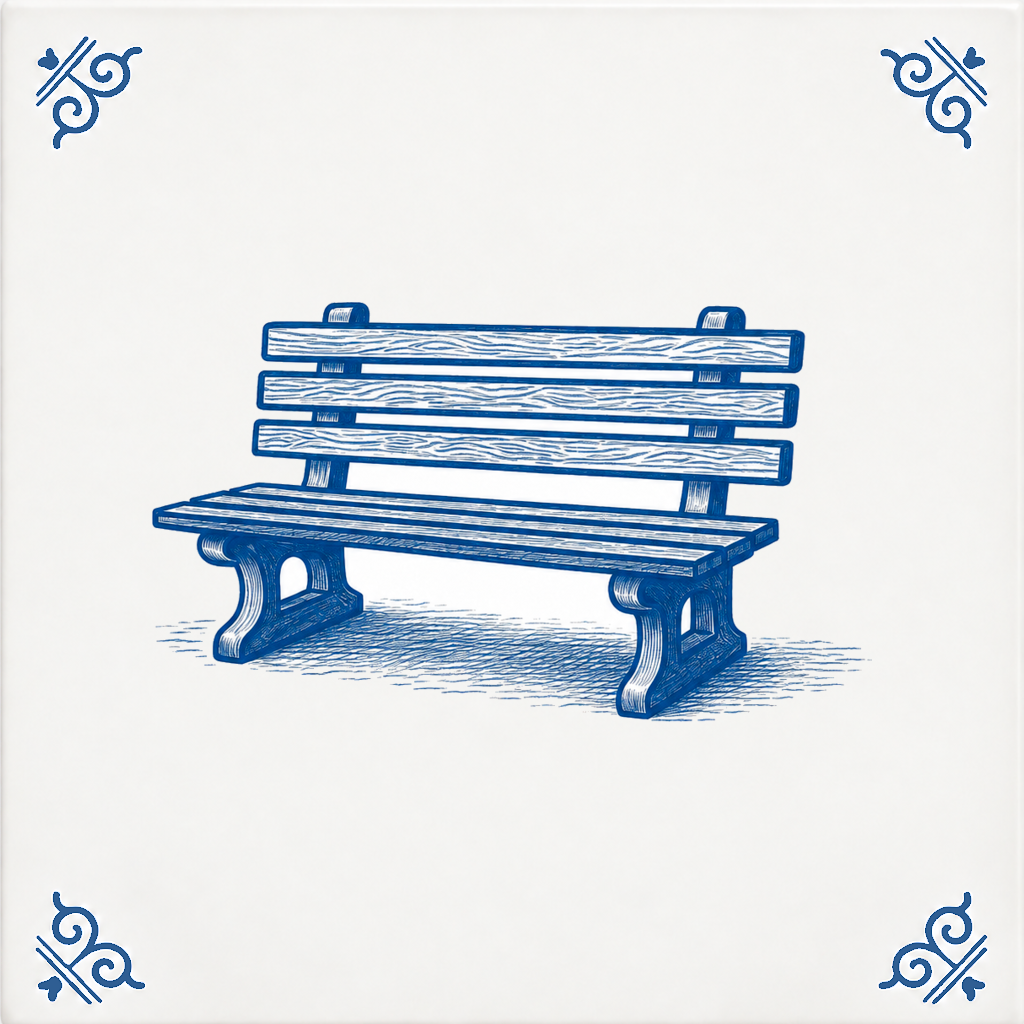 Delfts blauwe tegel ATS004-07