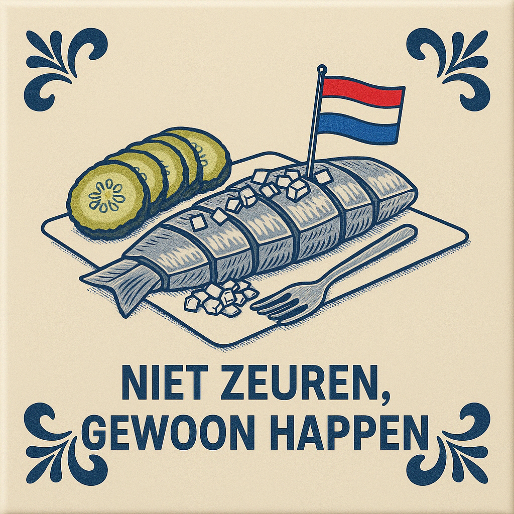 Nicht jammern, einfach machen – Delfter Blaue Fliesen mit Humor