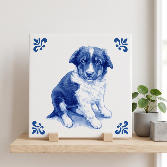 Delfts blauw tegelontwerp