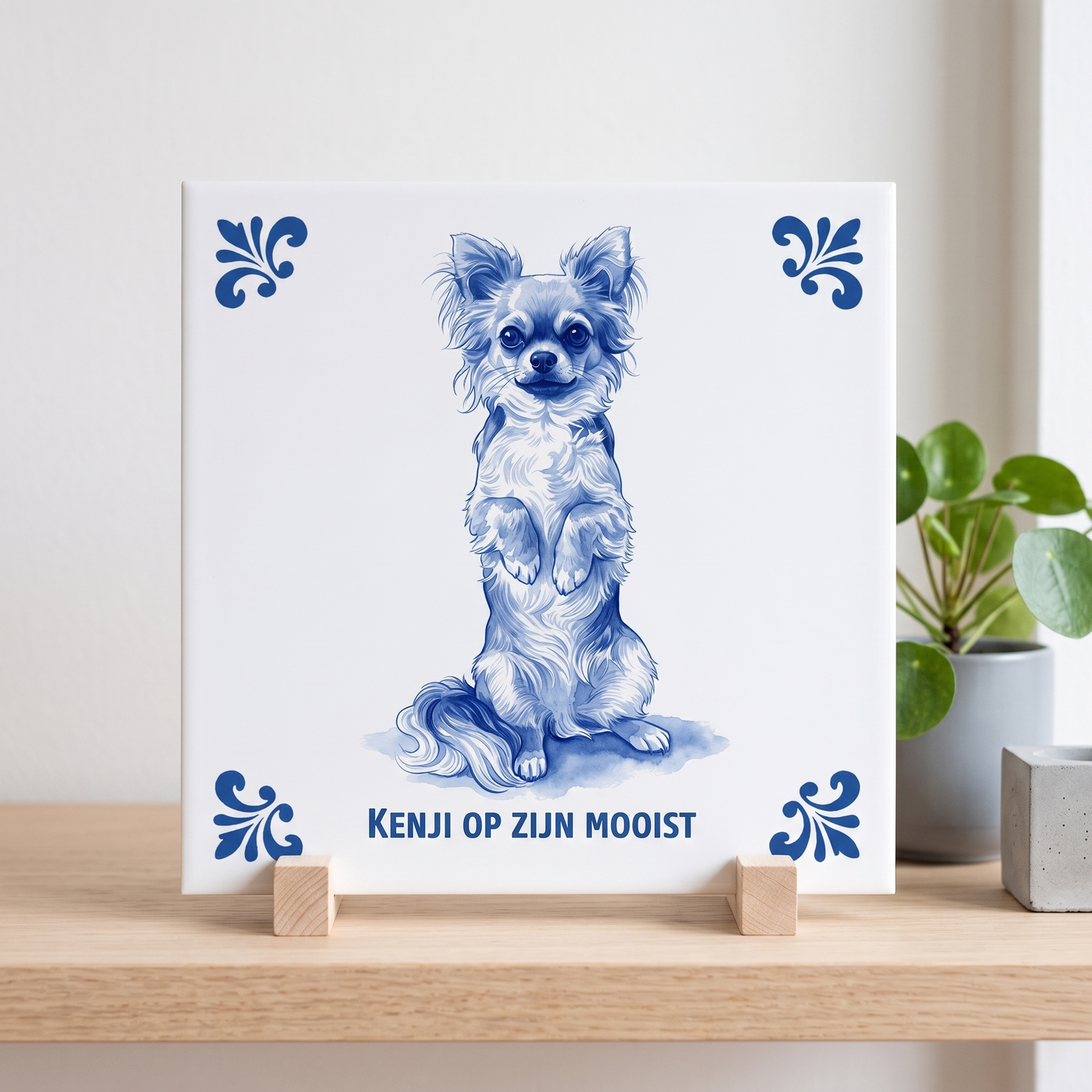 Delfts blauw tegelontwerp Kenji