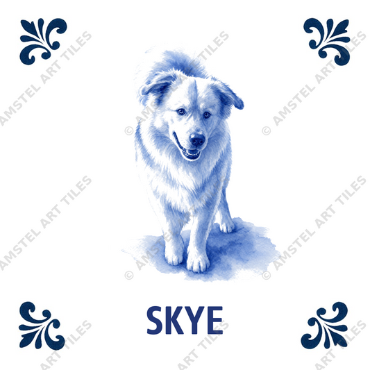 Delfts blauwe tegel Skye ontwerp