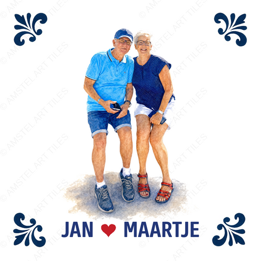 Tegelontwerp Jan en Maartje met watermerk