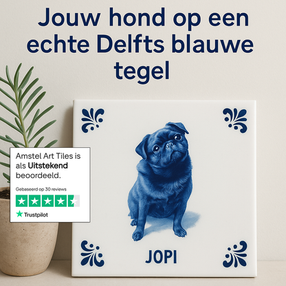 Gestalten Sie Ihre eigene Delfter-Blau-Fliese 