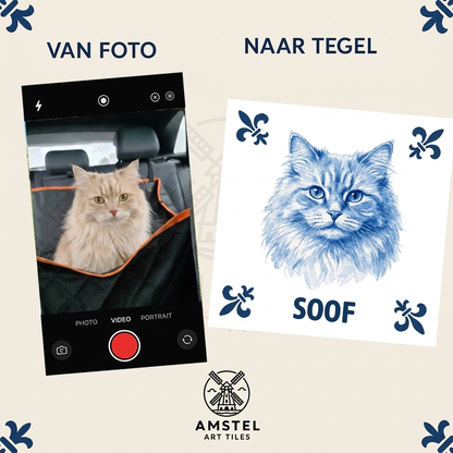 Van foto naar tegel - kat Soof