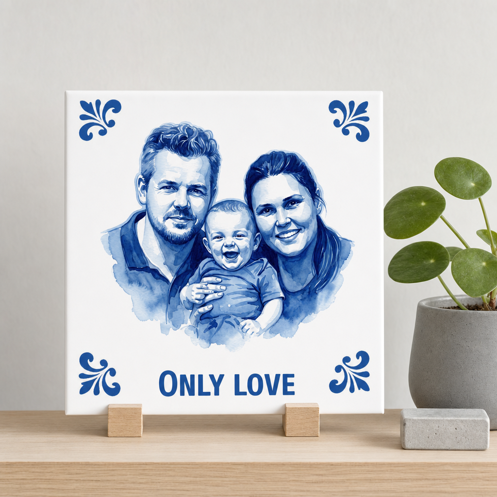 Delfts Blauwe tegel van Kim