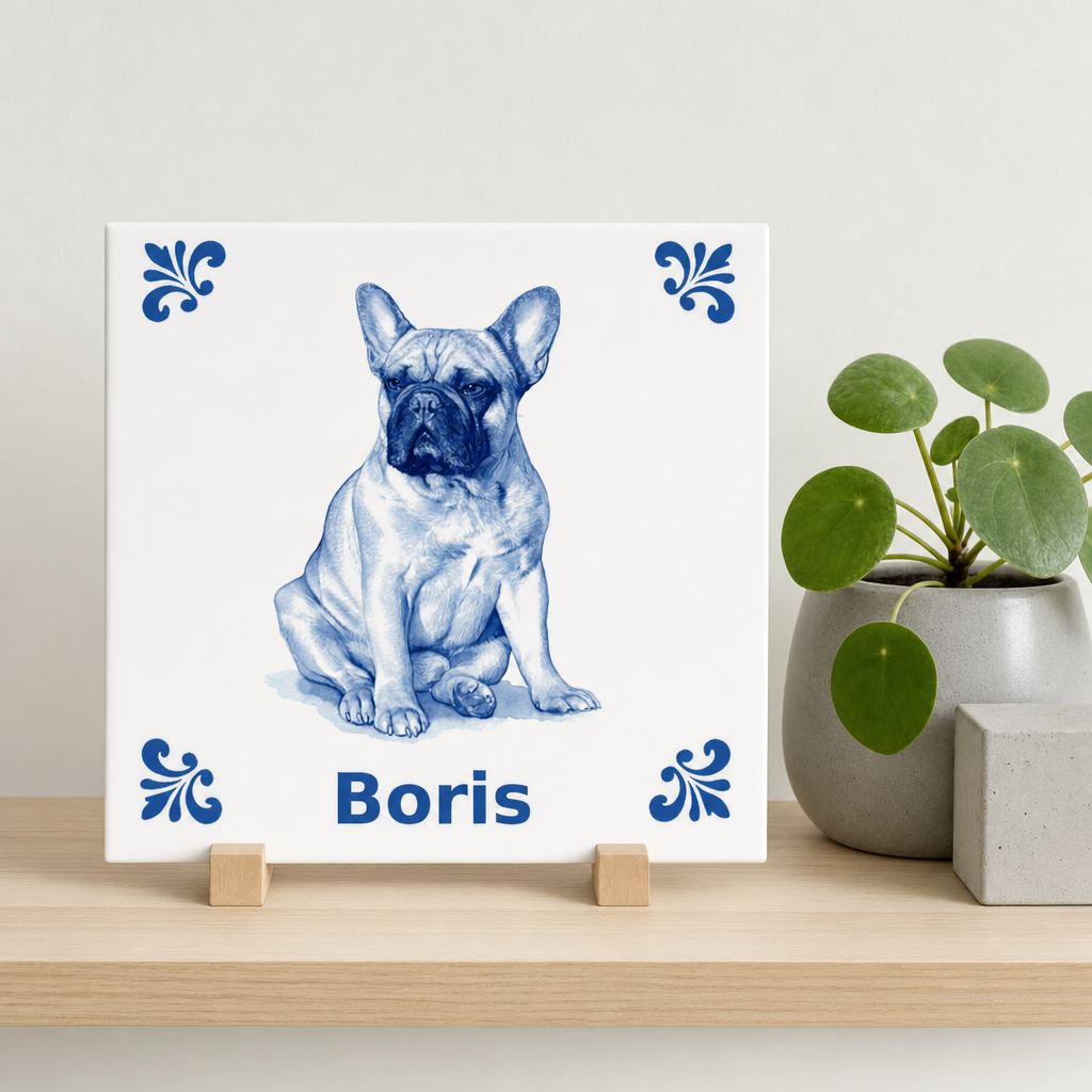 Delfts Blauwe tegel van Boris