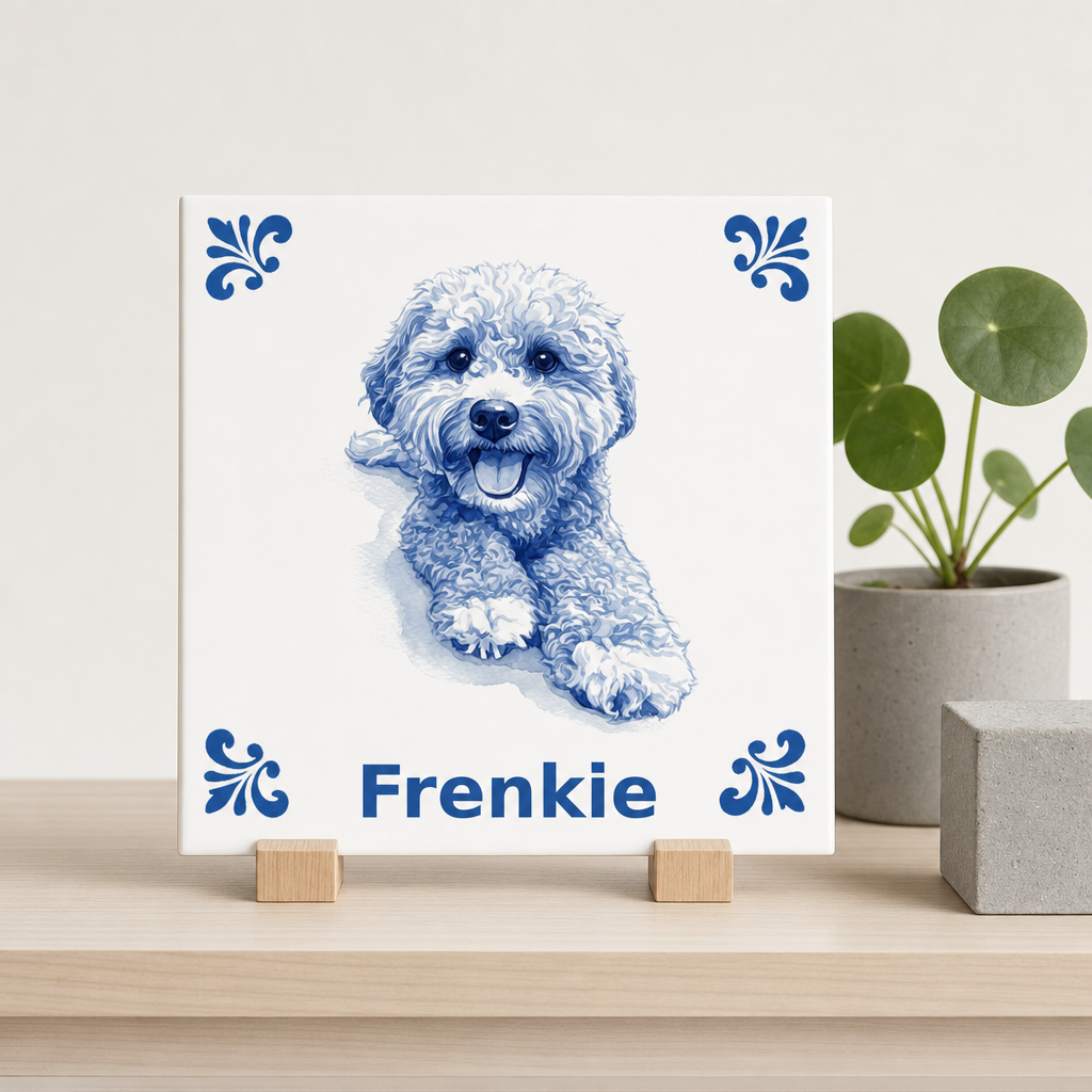 Delfts Blauwe tegel van Frenkie