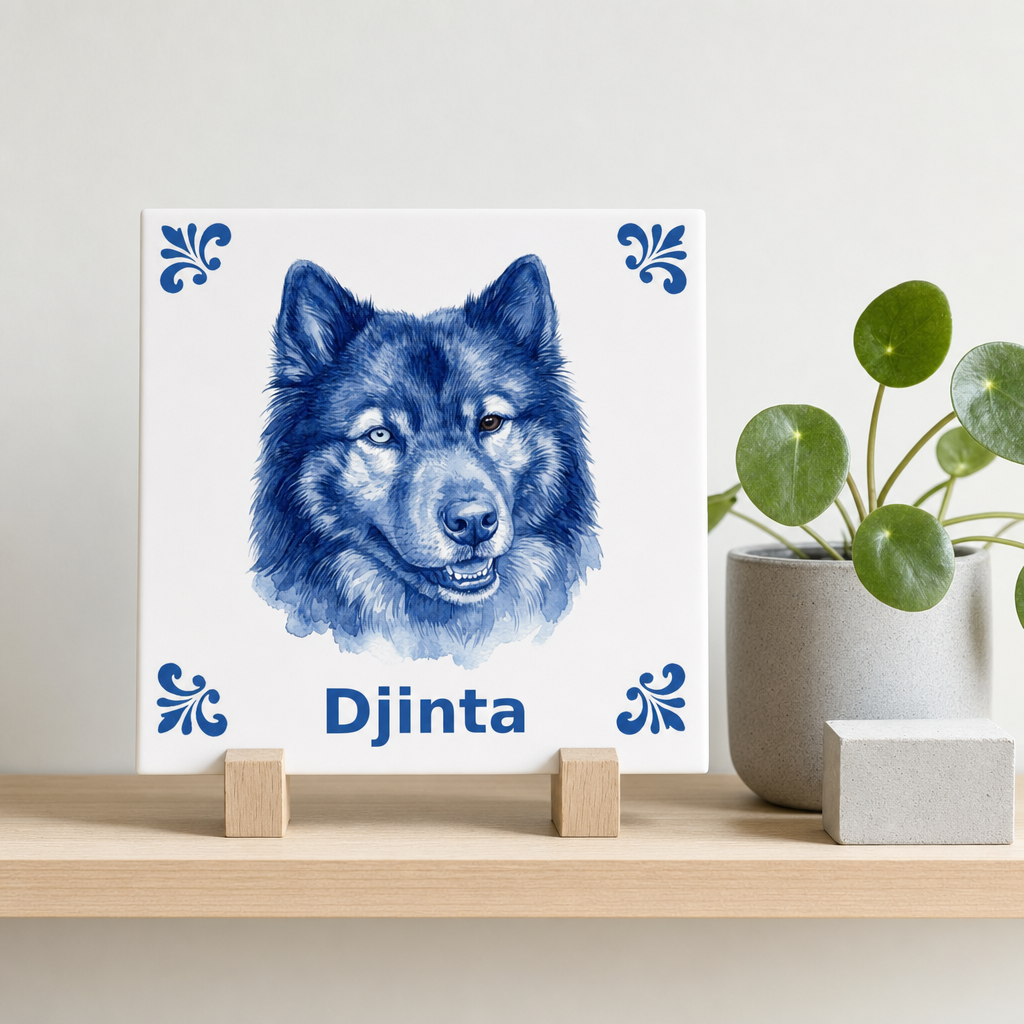 Delfts Blauwe tegel van Djinta