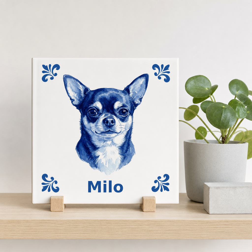 Delfts Blauwe tegel van Milo