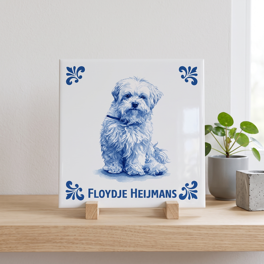 Delfts blauw tegelontwerp Floydje Heijmans