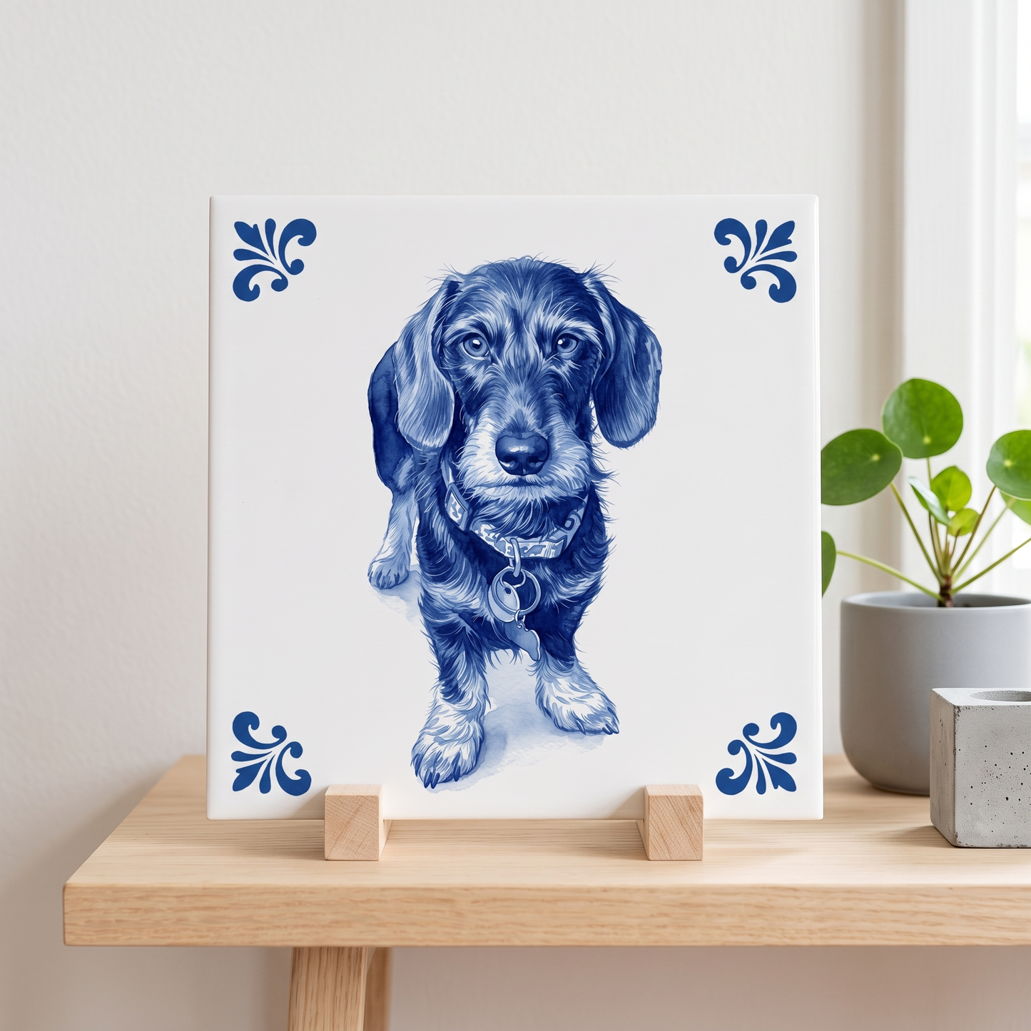 Delfts blauw tegelontwerp