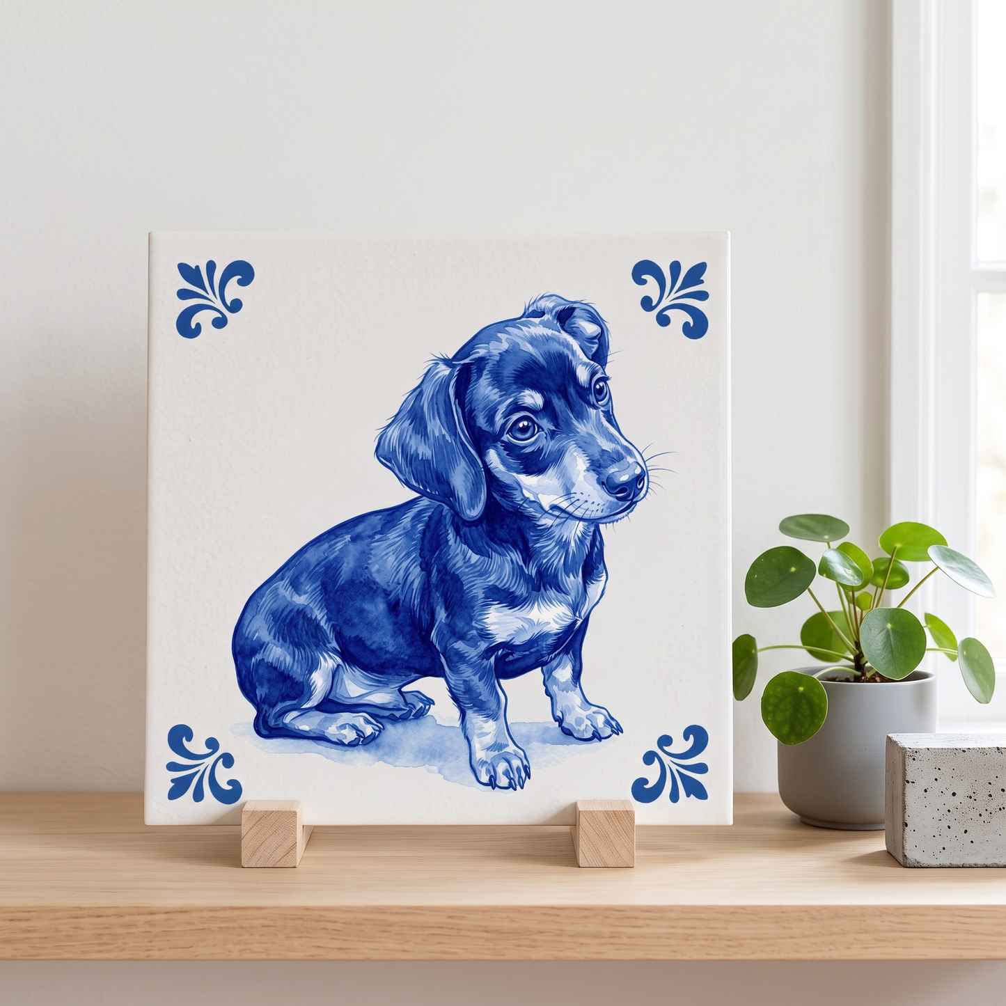 Delfts blauw tegelontwerp