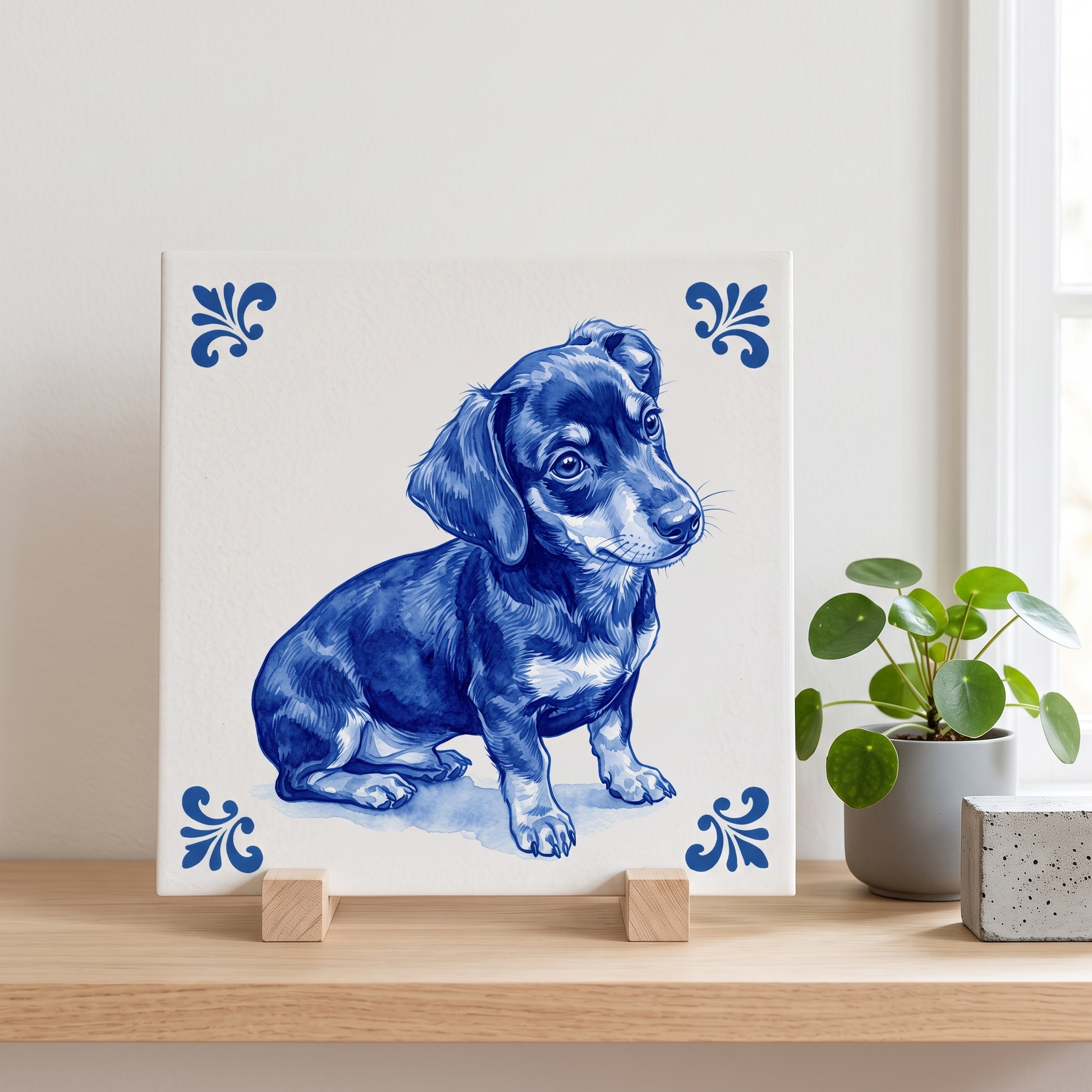 Delfts blauw tegelontwerp