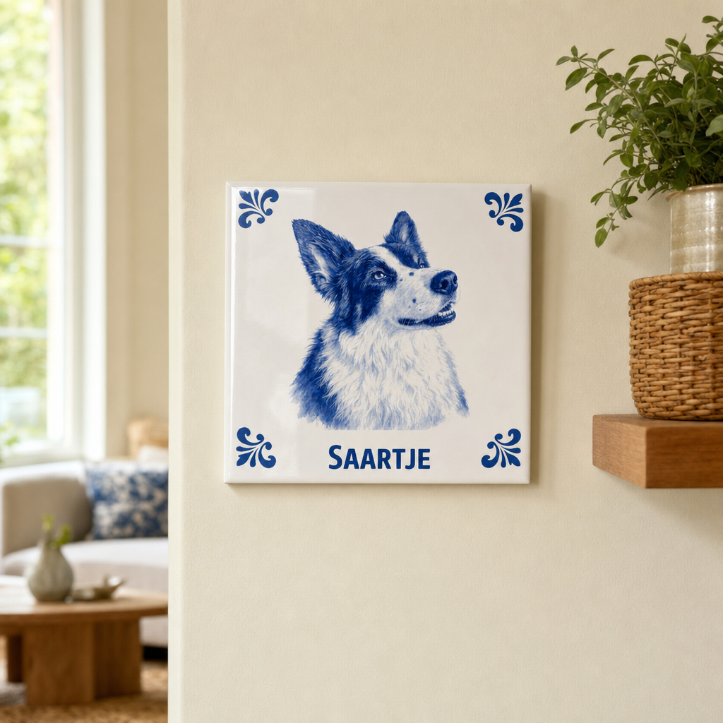 Delft Blue tegel Saartje AT1395B