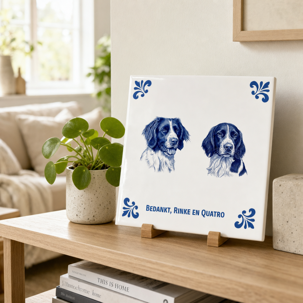 Delfts blauw tegelontwerp Rinke en Quatro