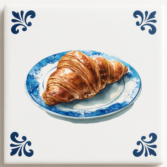 Croissant in Delfts Blauw