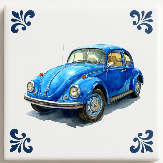 Volkswagen Beetle / Kever in Delfts Blauw